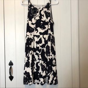 Navy floral dress